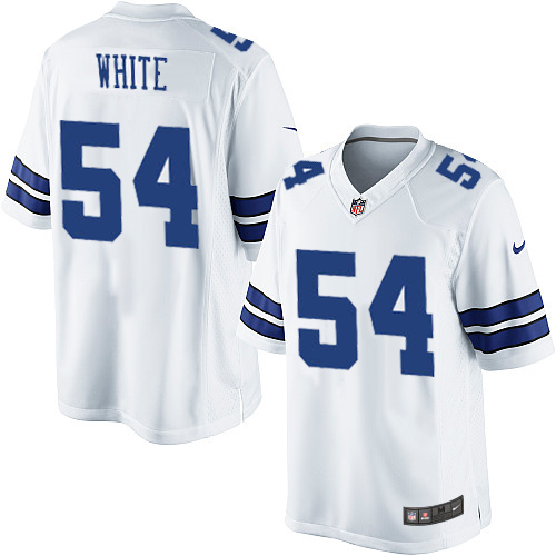 Men's Limited Randy White Nike Jersey White Road - #54 NFL Dallas Cowboys